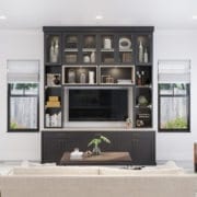 California Closets Great Room - Small Dakota - Black with Natural Accents