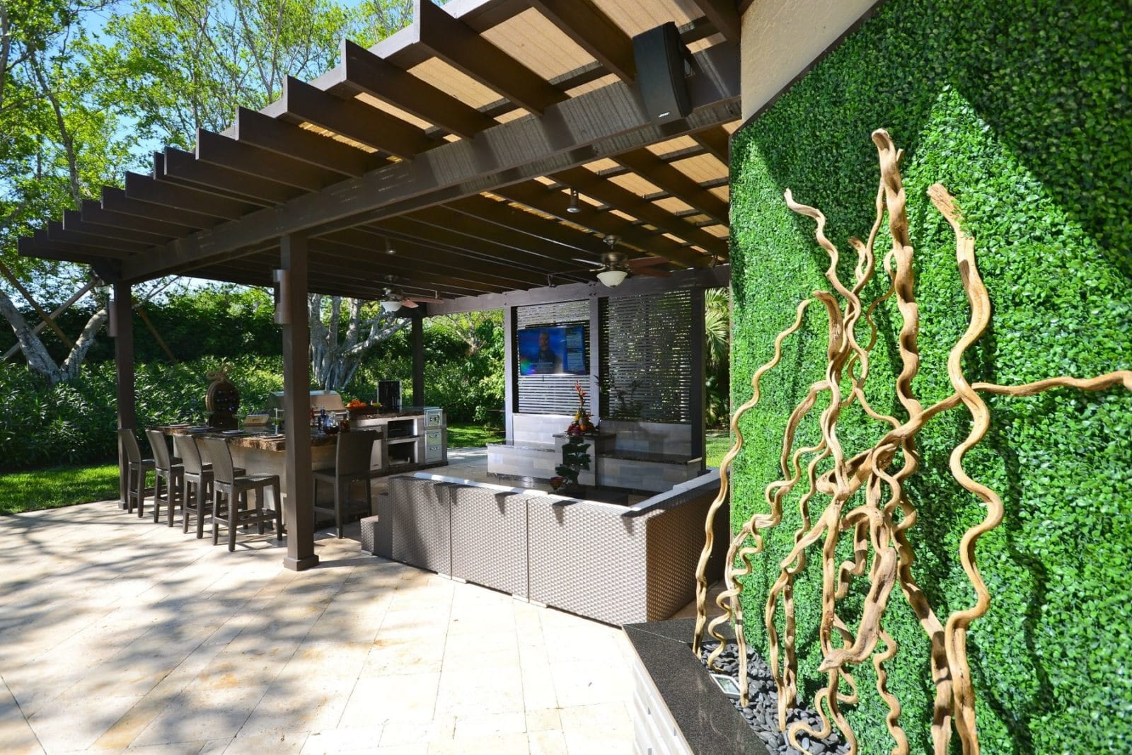 Outdoor design by The Patio District, Luxapatio and Zensa Design