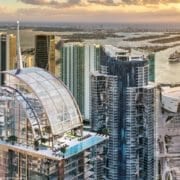 Rendering of Downtown Miami with Paramount Miami Worldcenter and Legacy Hotel & Residences