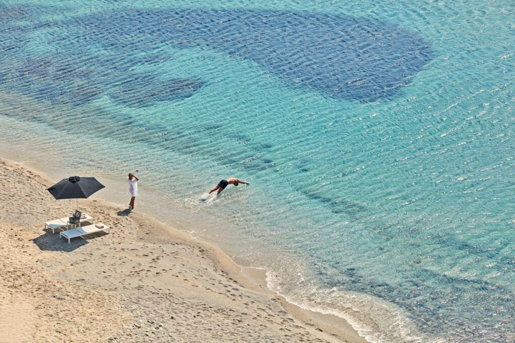 Kalo Livadi Beach, near Archipelagos Luxury hotel Mykonos