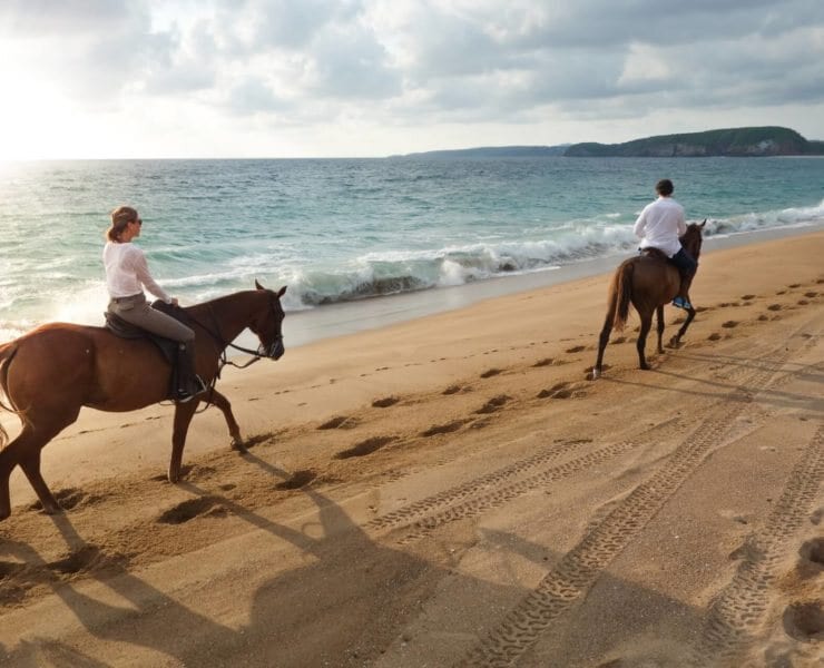 horseback riding at Careyes