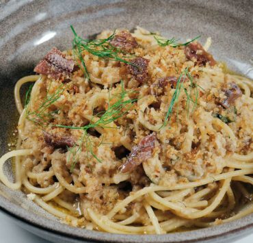 9-Four Seasons Hotel at The Surf Club’s Spaghetti and Anchovies Pasta