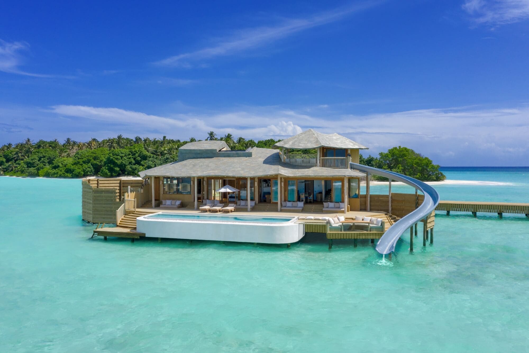 One-Bedroom Water Retreat with Slide at Soneva Fushi, Maldives - Photo by Sandro Bruecklmeier