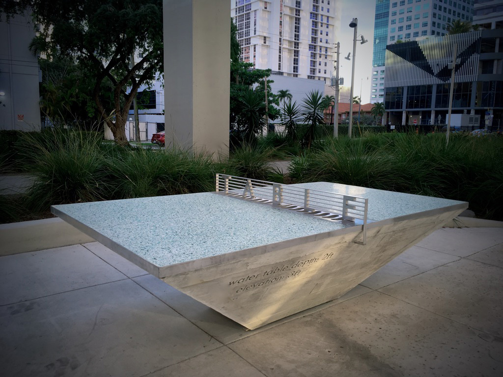 Cara Despain, Water/Tables (Courtesy the artist and Miami-Dade County Art in Public Places Trust)