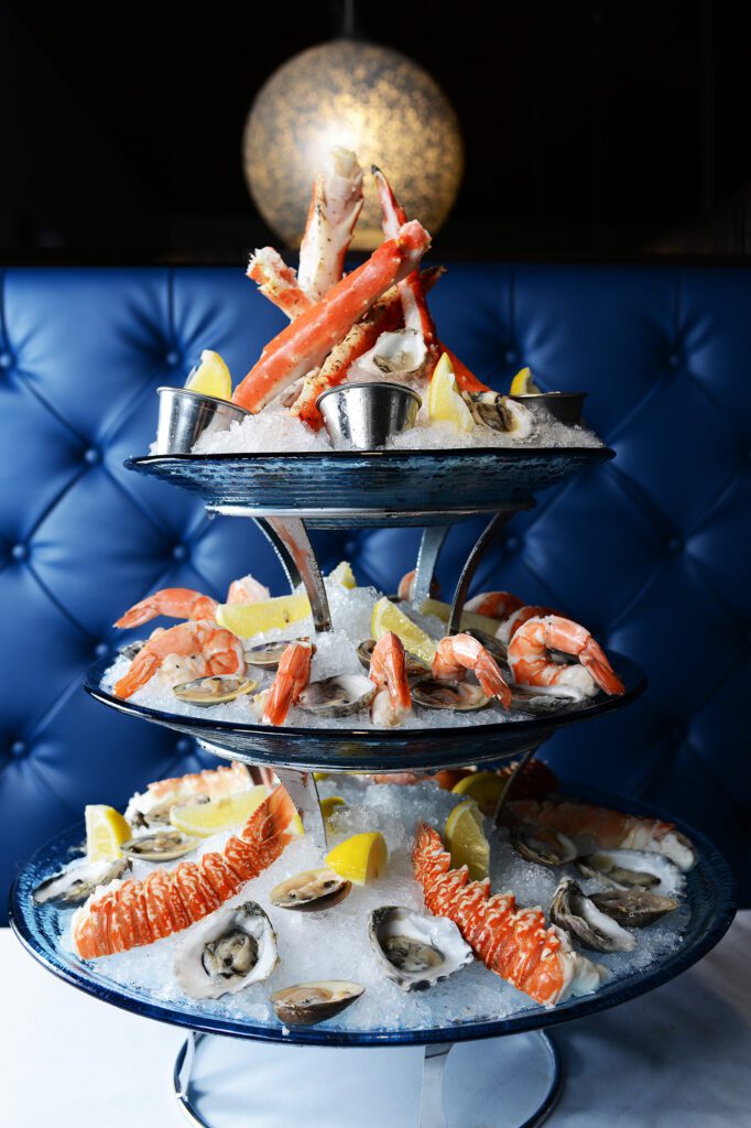 Seafood tower at Okeechobee Prime Seafood