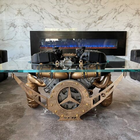 Engine table by Tom Bates Design