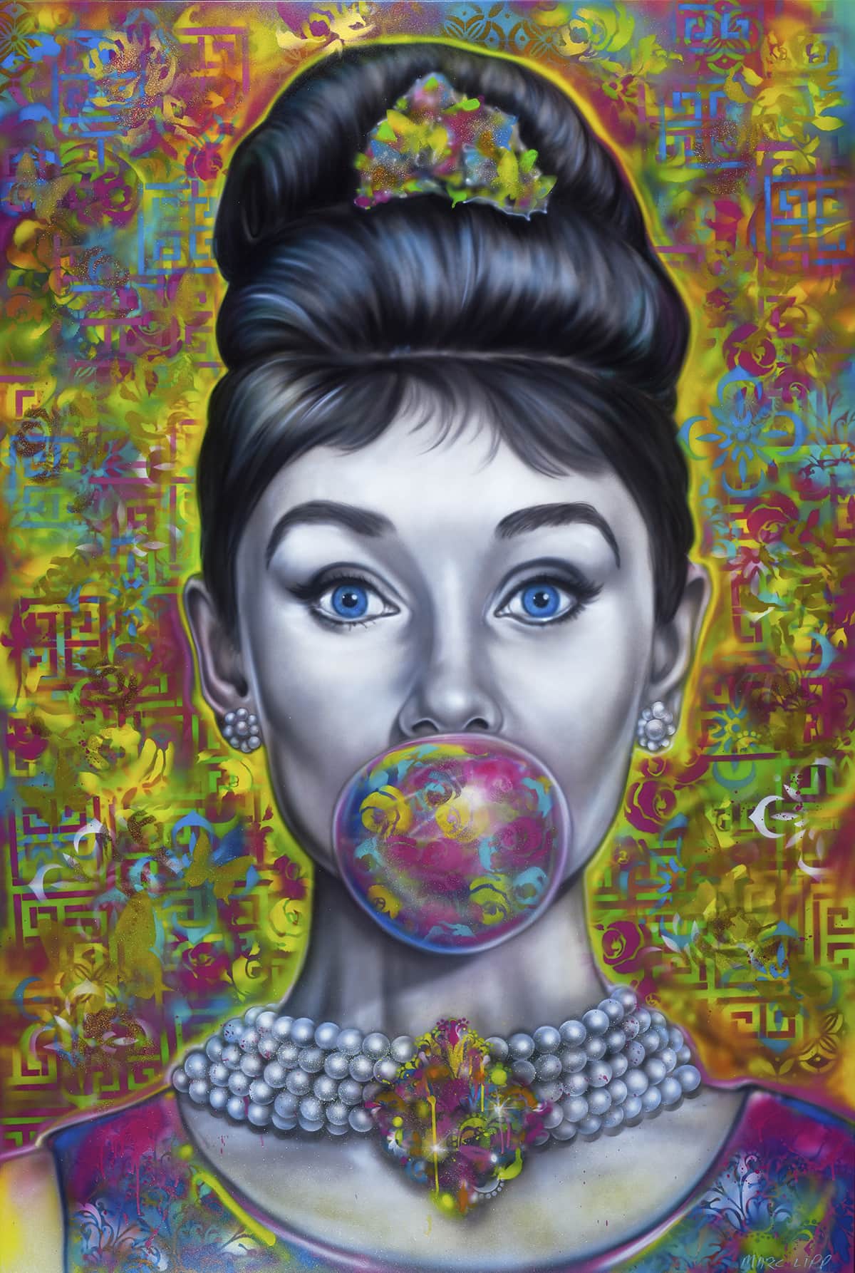 Bubble Gum Audrey by Marc Lipp