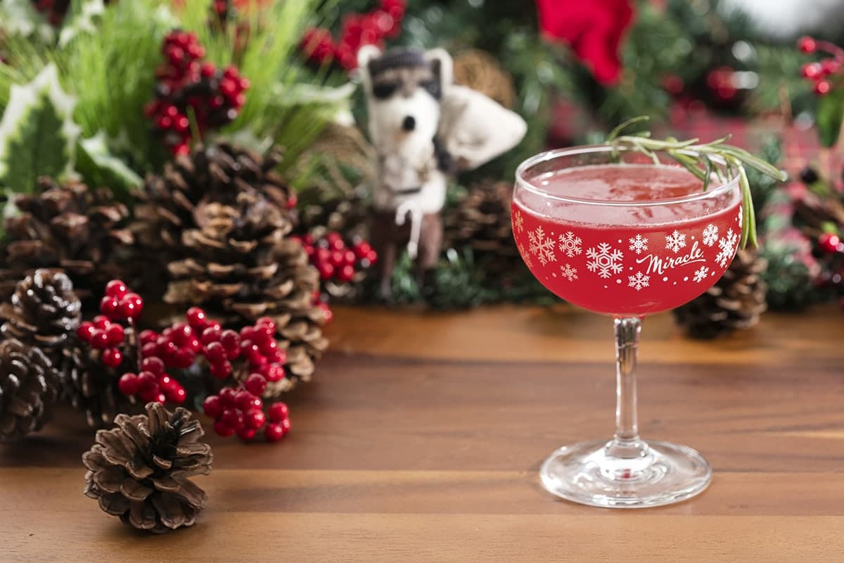 The Christmaspolitan at Death or Glory’s Miracle Pop-up bar in Delray Beach