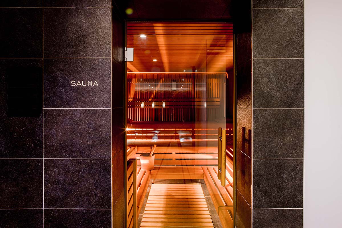 Sauna at the Hotel Schweizerhof Bern & Spa (Photo courtesy The Bürgenstock Selection)