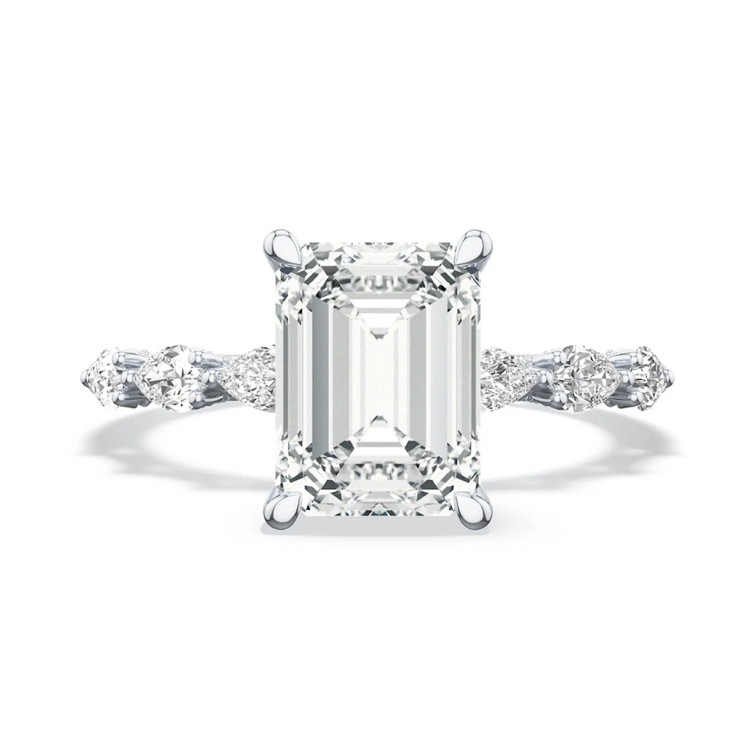 Emerald Solitaire Engagement Ring - Luxury Guide USA