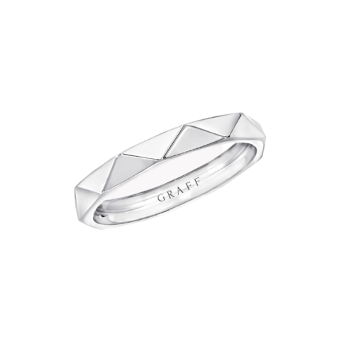 Laurence Graff Signature Band White Gold, 3.2MM