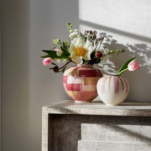 Kähler's Canvas Vase is Hand Painted Perfection