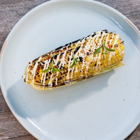 Mexican-Inspired Charred Sweet Corn at Higher Ground at Arlo Wynwood