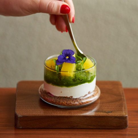 Delight in Spring with Uchi Miami's Floral Jasmine Cream Dessert