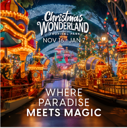 “Christmas Wonderland” Comes to Tropical Park - Now through Sunday, January 7, 2024.