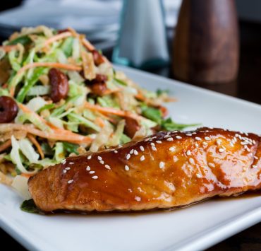 Miso Glazed Salmon Salad