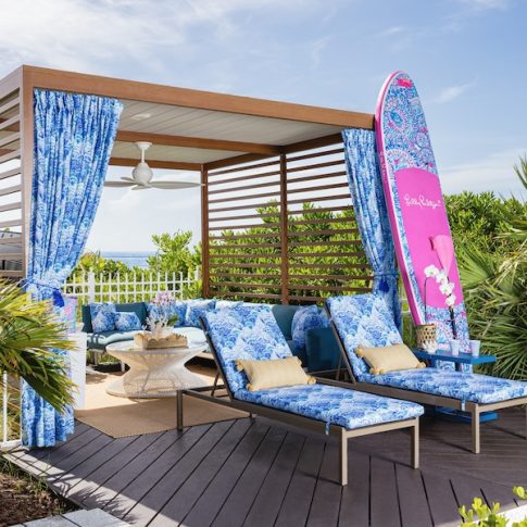 Aperol and Lilly Pulitzer Themed Cabanas