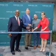 Keith James, Mayor of West Palm Beach; Kelly Brannen, Tortoise Properties Chairman and Co-Founder; Jake Geleerd, Tortoise Properties CEO and Co-Founder; Maria Marino, Vice Mayor of Palm Beach