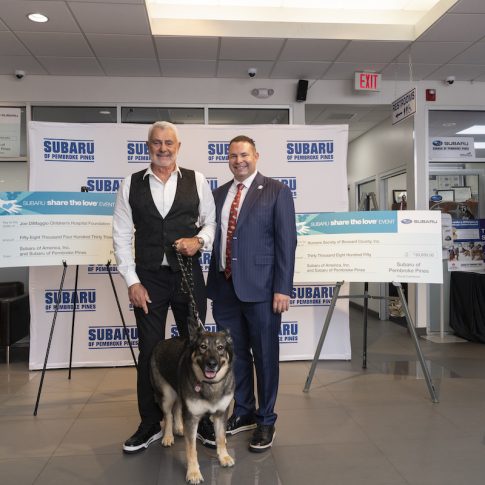 Subaru of Pembroke Pines Presents Checks of $89,000 Donations to Two Hometown Charities During the 2023/2024 Subaru Share the Love® Event