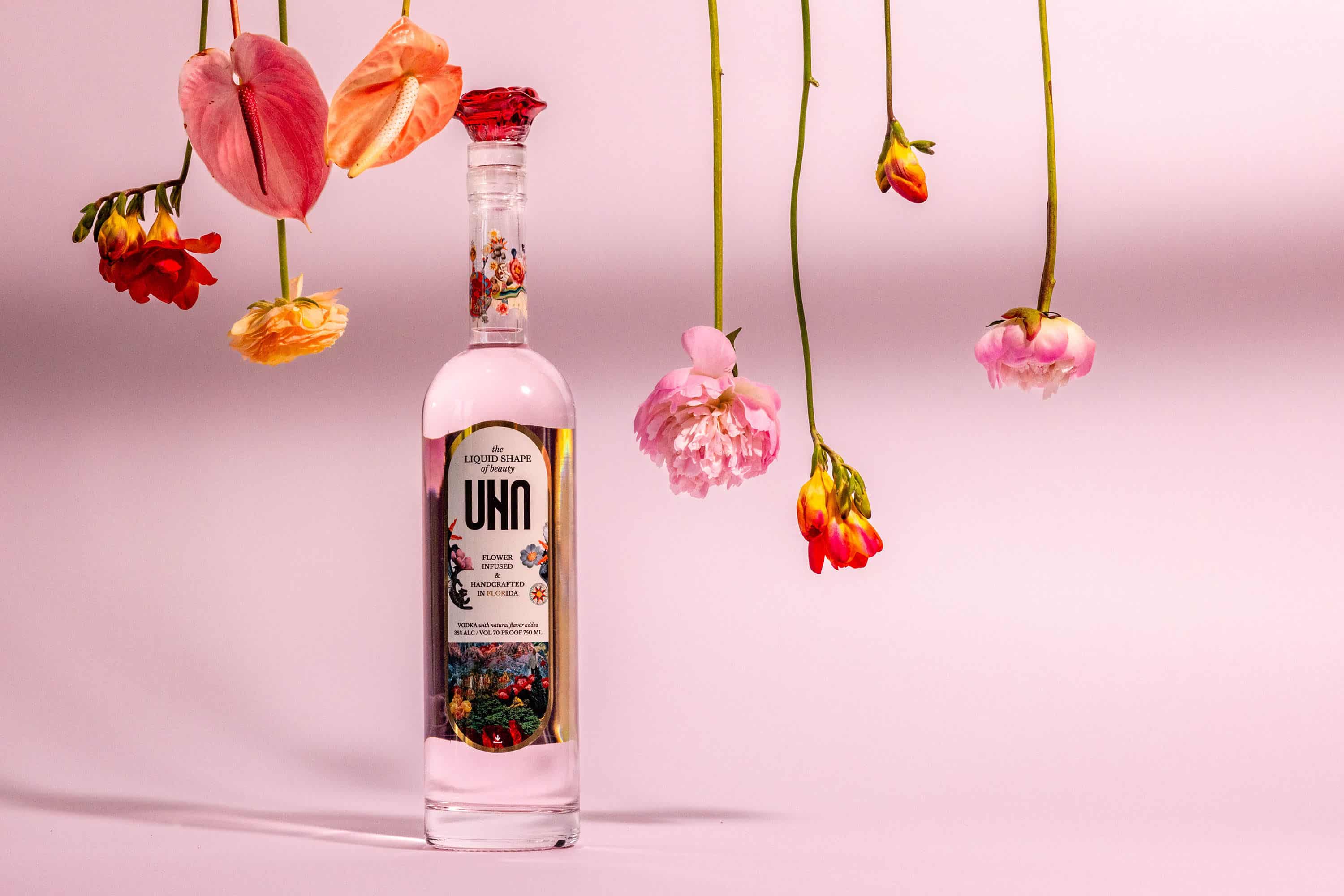 Drink Pink! UNA Vodka Starts 'Flowers for Strength' Campaign in Support of Breast Cancer Awareness Month