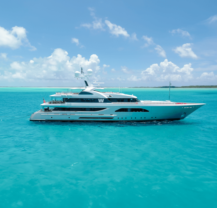 Luxury Superyacht W by Feadship - 189ft with Sundeck, Jacuzzi & Water Toys