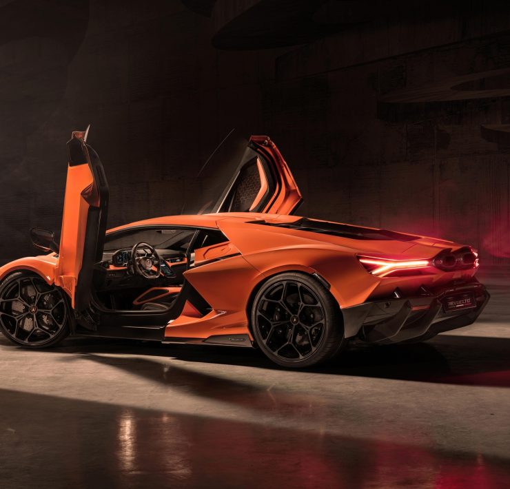 Lamborghini Revuelto hybrid supercar with 6.5-liter V12 engine and 1,001 horsepower