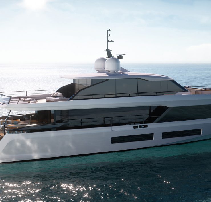 Azimut Grande 30M luxury yacht with Infinity Skydeck and eco-friendly design