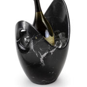 Marquina Marble Champagne Cooler by Barberini & Gunnell