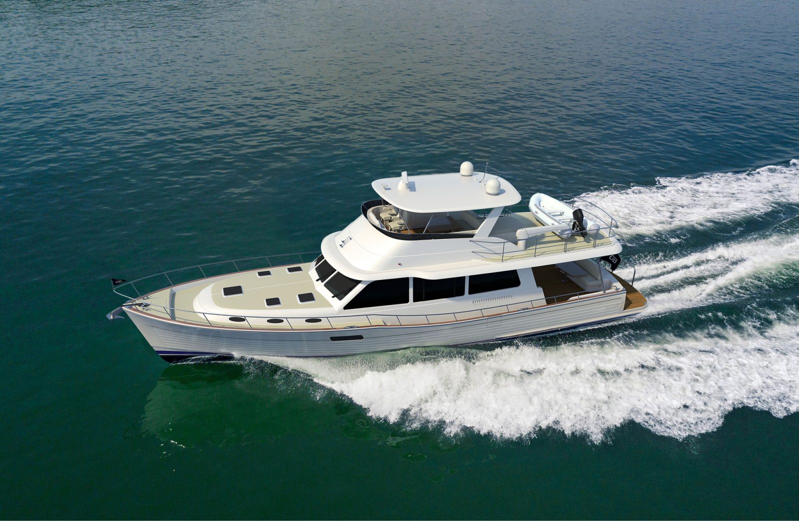 Grand Banks 62 Luxury Yacht with Spacious Interior and High-Speed Performance