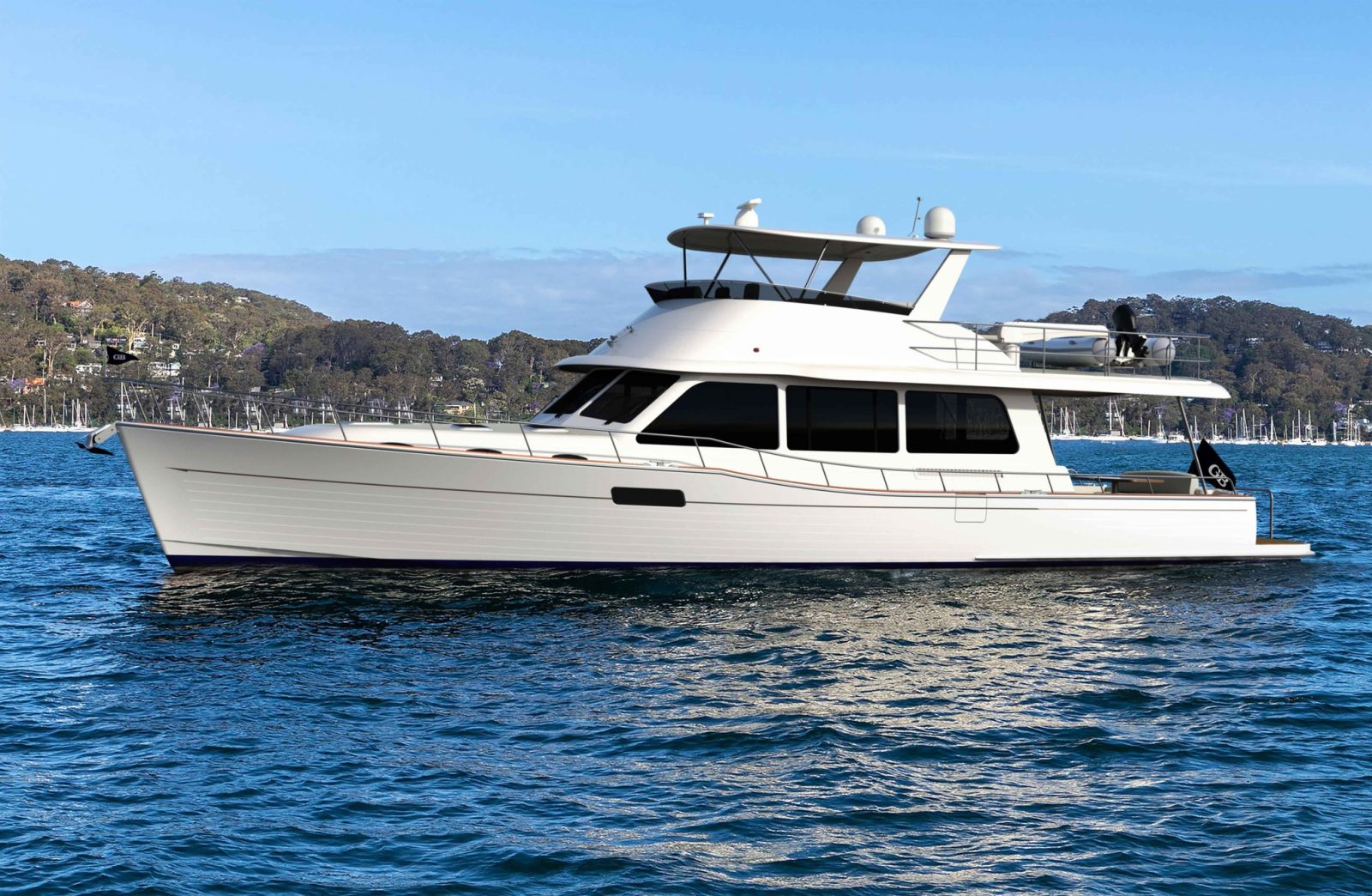 Grand Banks 62 Luxury Yacht with Spacious Interior and High-Speed Performance