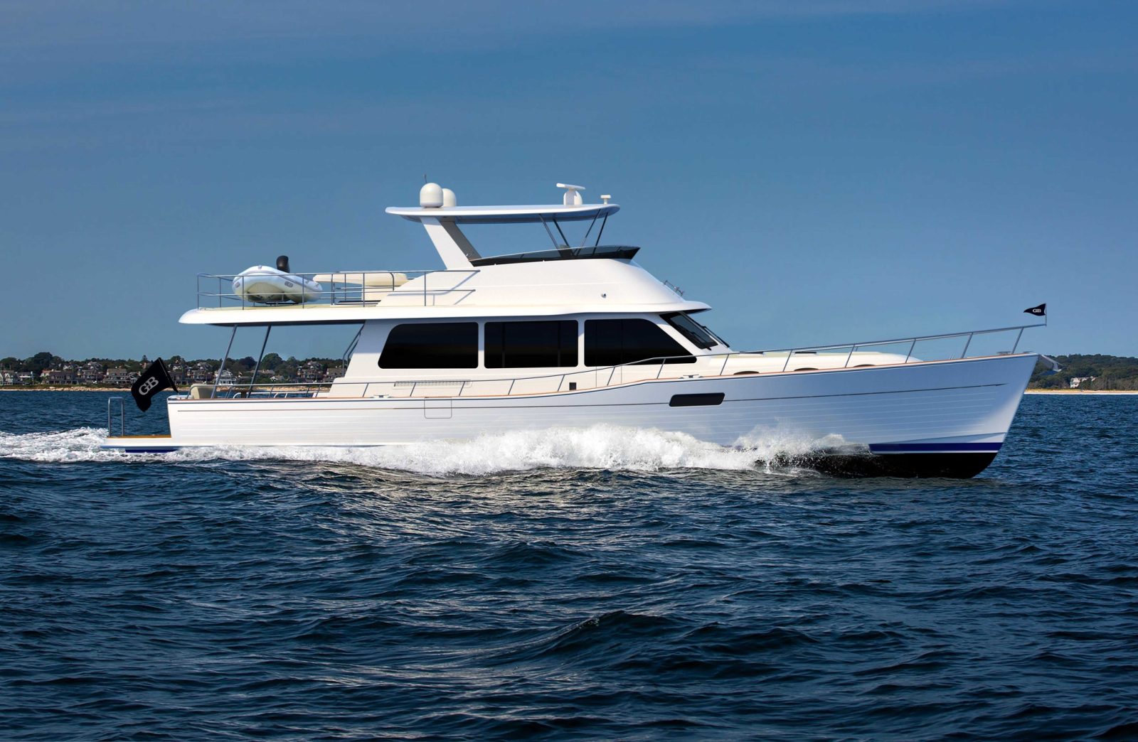 Grand Banks 62 Luxury Yacht with Spacious Interior and High-Speed Performance