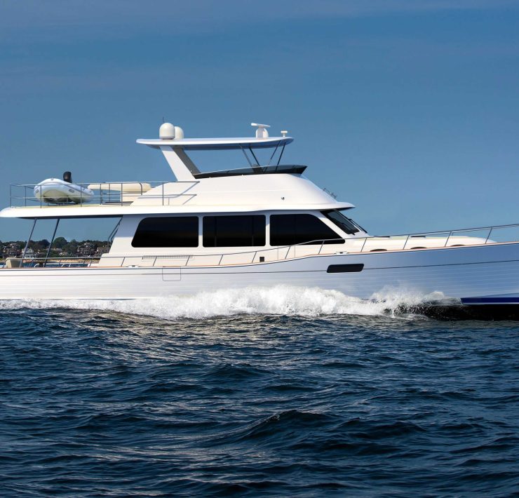 Grand Banks 62 Luxury Yacht with Spacious Interior and High-Speed Performance