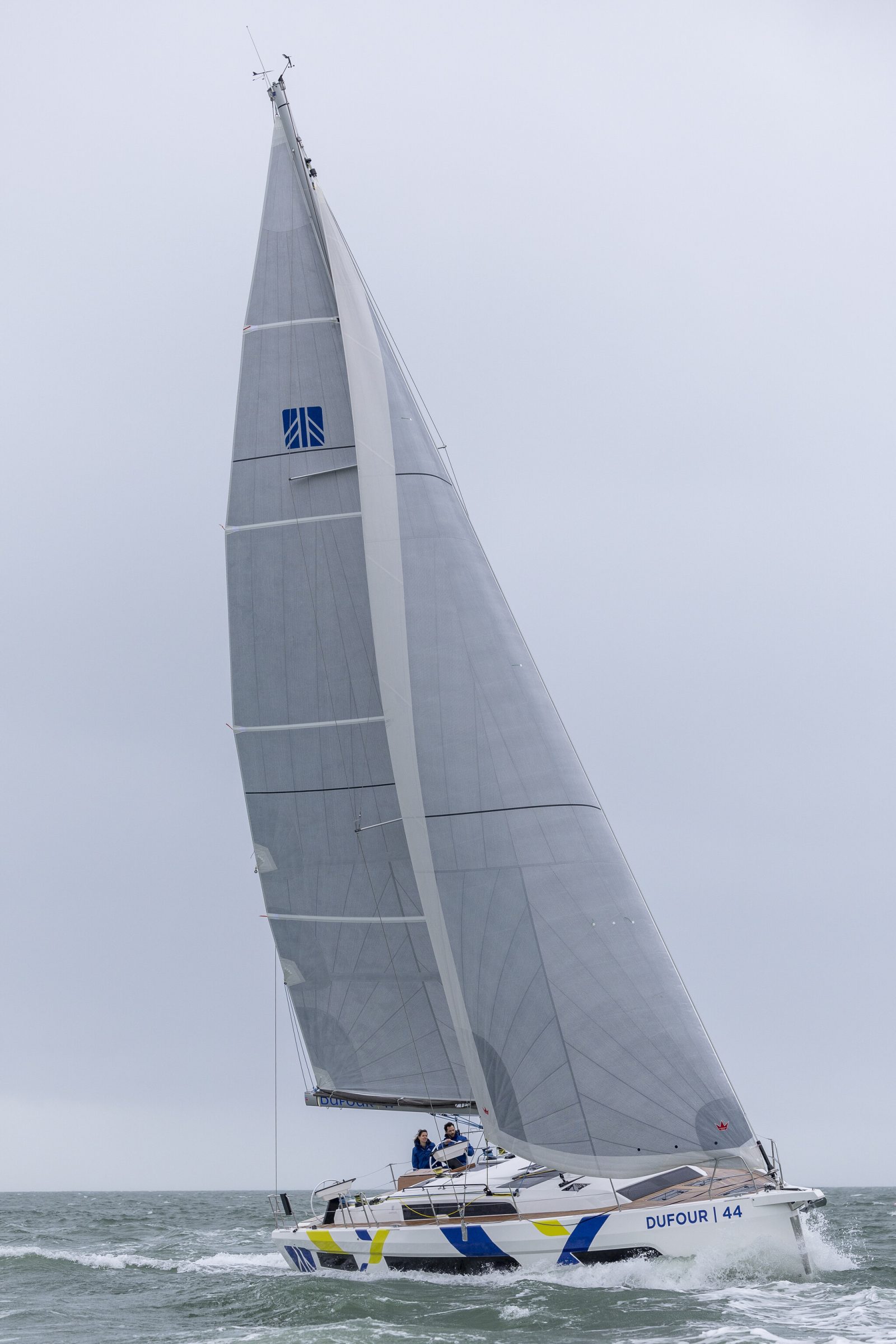 Dufour 44 Sailboat - 45ft Luxury Yacht with Geometric Design & Full-Batten Mainsail