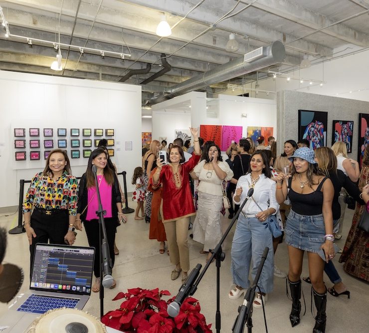 CHROMA 2024 Exhibition at Lucid Design District during Miami Art Week, featuring diverse artworks by 20 international artists.