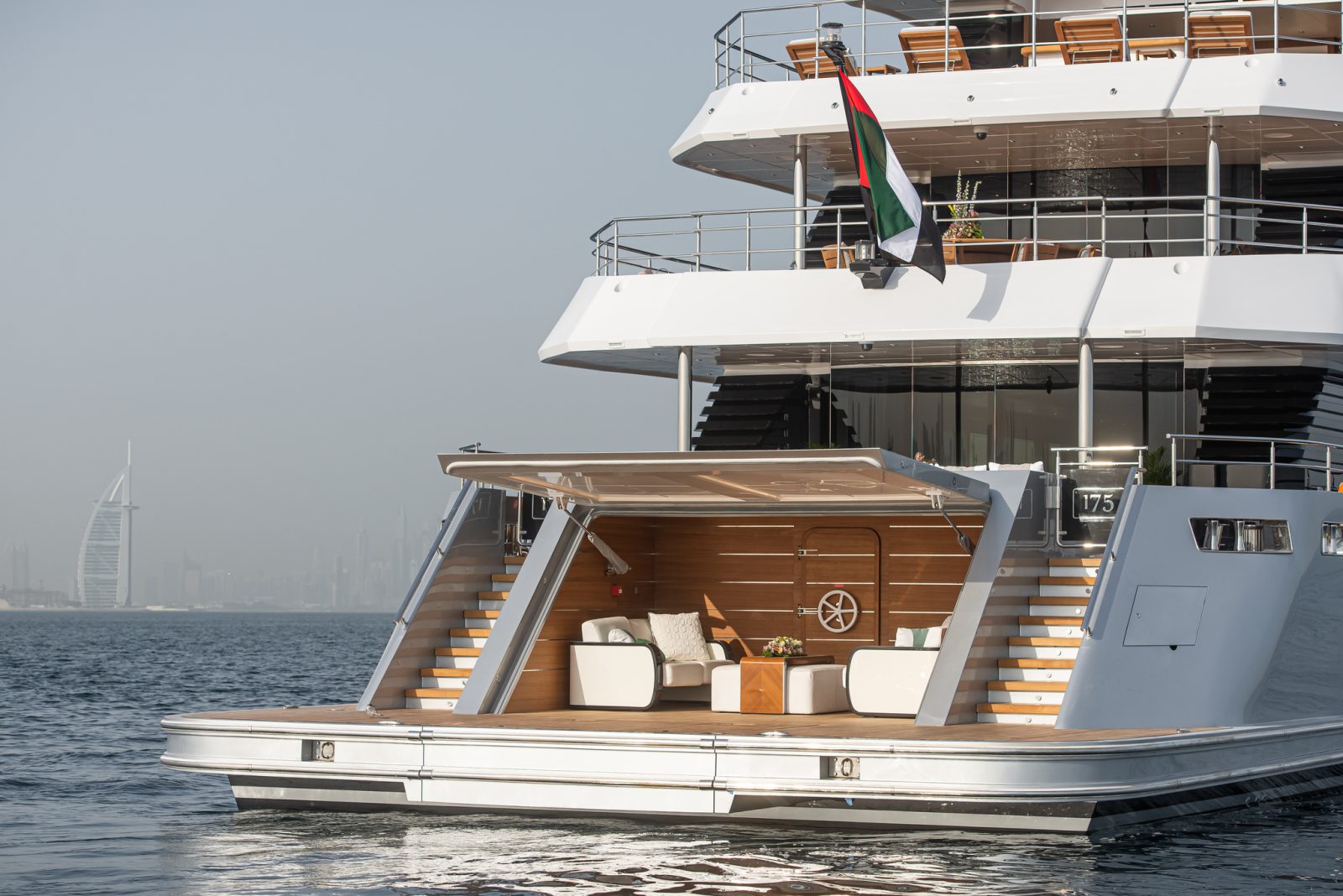 Majesty 175 Luxury Yacht with Swimming Pool and Beach Club