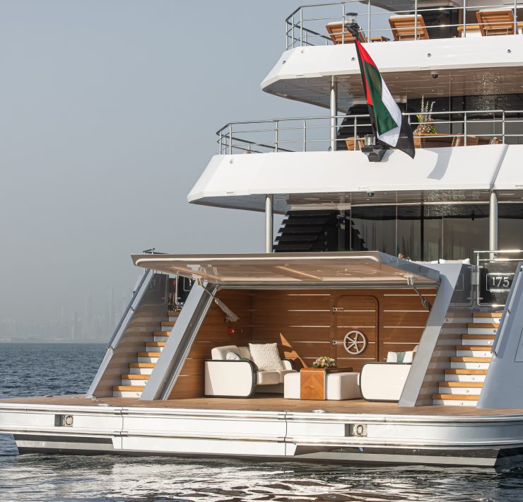 Majesty 175 Luxury Yacht with Swimming Pool and Beach Club