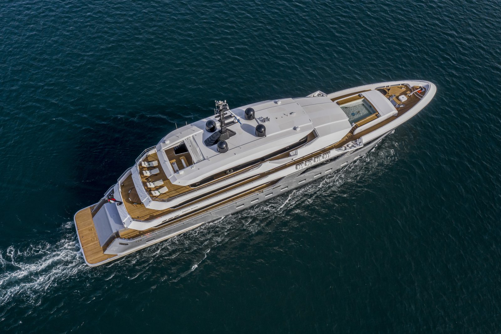 Majesty 175 Luxury Yacht with Swimming Pool and Beach Club