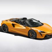 McLaren Artura Spider hybrid sports car with 3.0-liter twin-turbo V6 engine