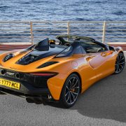 2025 McLaren Artura Spider lightweight design and hybrid powertrain with 671 horsepower