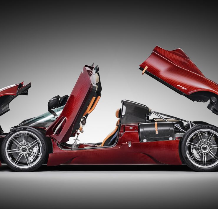 Pagani Utopia Roadster luxury sports car with unique manual transmission