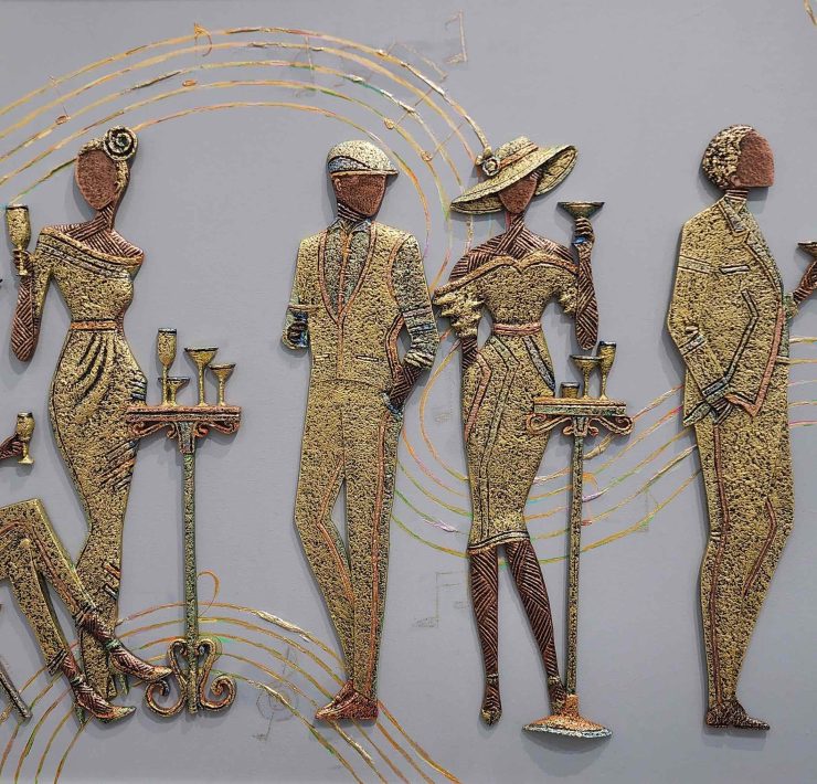 The award-winning mixed media artist from Ghana, Alfred Addo, adds to his growing list of accolades, after being presented with one of the most prestigious awards by Red Dot Miami at Mana Wynwood Convention Center during this year’s Miami Art Week.