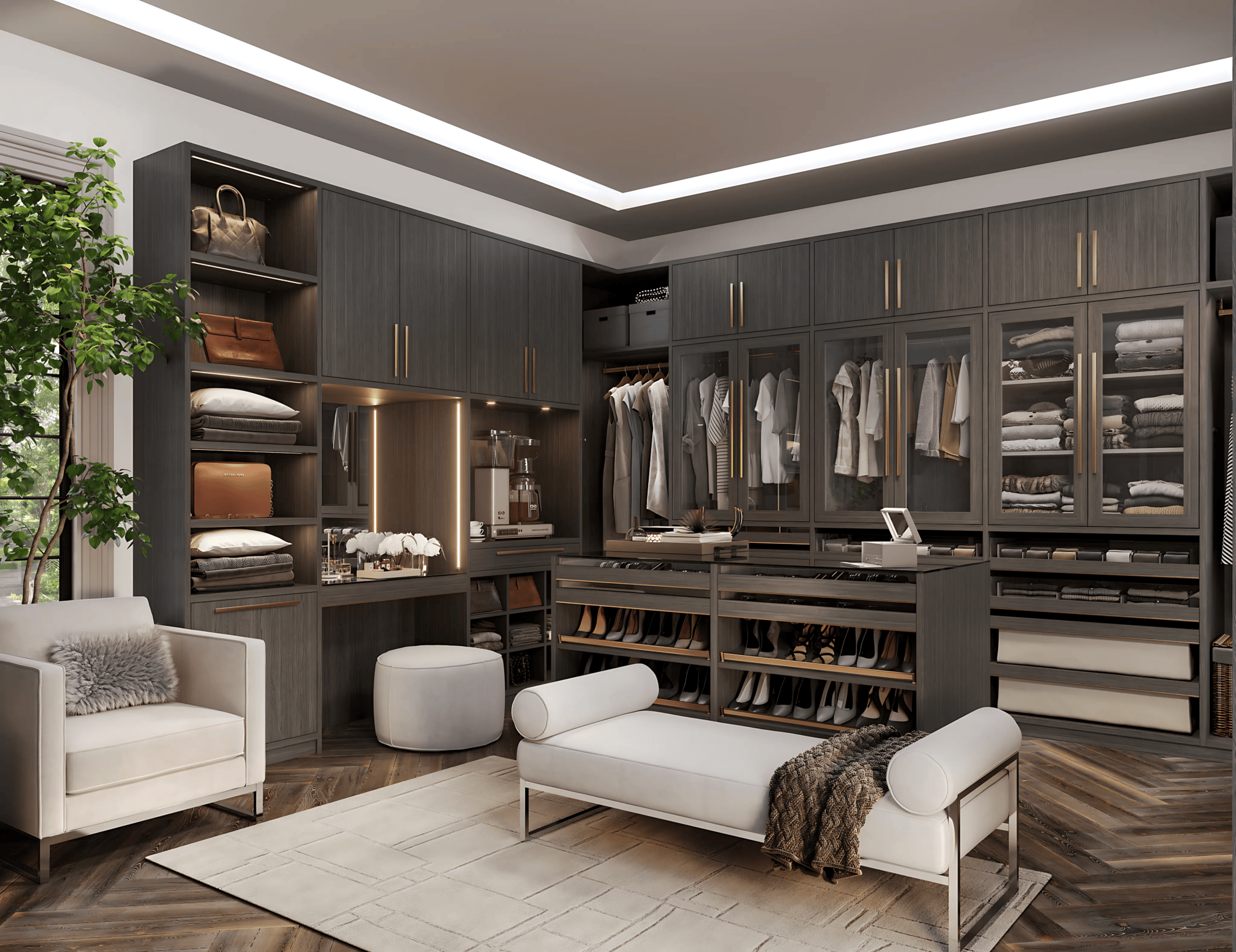 Miami Design Showroom,Miami Closet Organization,Luxury Closet Design