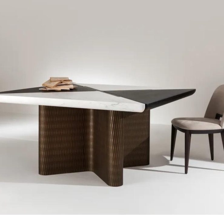 South Florida Lifestyle Magazine for Luxury Decor & Finishes,Top Miami Designers,Materia Collection Infinity Dining Table