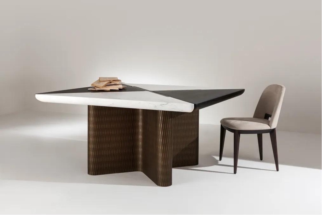 South Florida Lifestyle Magazine for Luxury Decor &amp; Finishes,Top Miami Designers,Materia Collection Infinity Dining Table