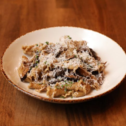 Campanelle with Mushroom Ragu by Chef Brian Burns