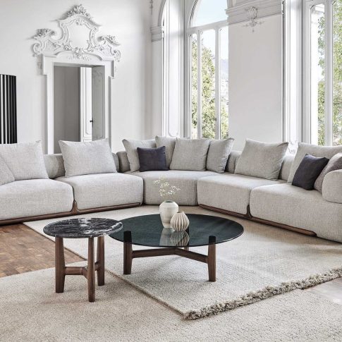 South Florida Lifestyle Magazine for Luxury Decor & Finishes,Top Miami Designers,Tighemi Travertine Bowl with Trio of Spheres