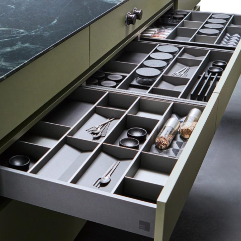 South Florida Lifestyle Magazine for Luxury Decor & Finishes,Top Miami Designers,Drawer Organization System,Drawer Organization,Kitchen,Eggersmann
