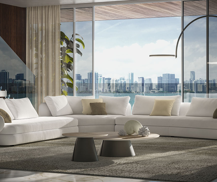 South Florida Lifestyle Magazine for Luxury Decor & Finishes,Top Miami Designers,Addison House,Sofa,Sofas,Luxury Furniture,Luxury Sofa,Furniture,Living Room,Craig Sofa,Cattelan Italia