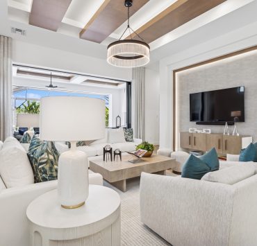 The Ashton at Miromar Lakes - coastal design entertainment area