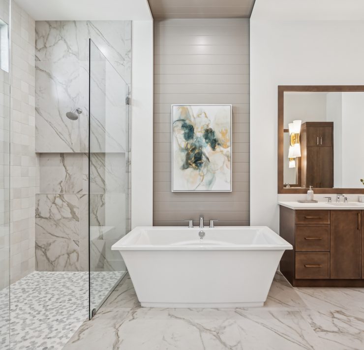 The Ashton at Miromar Lakes - modern bathroom